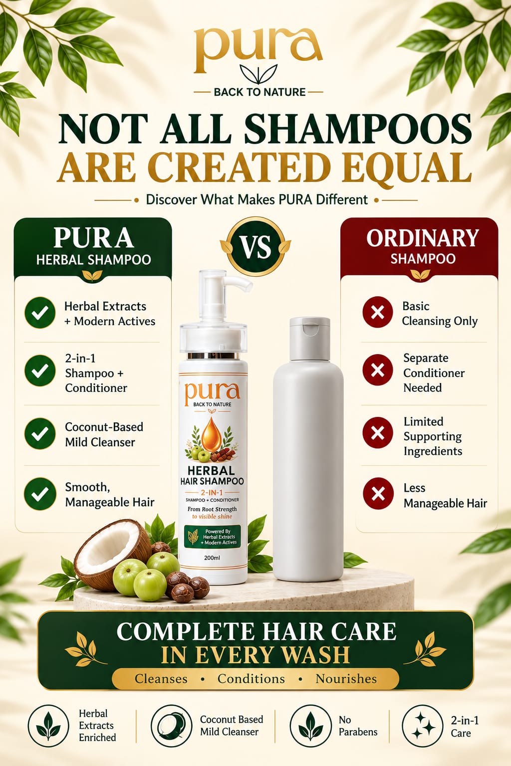 Pura Herbal Hair Shampoo